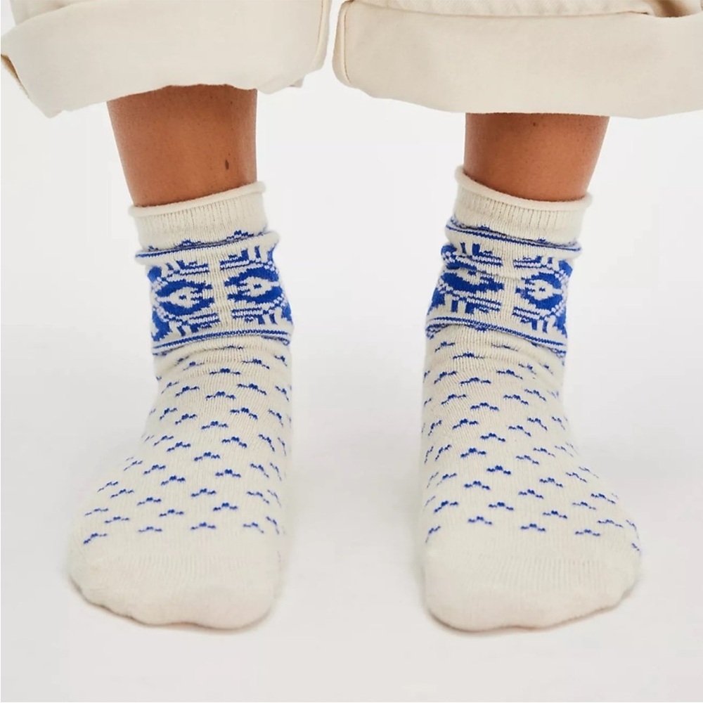 Free People Fair Isle Cashmere Socks